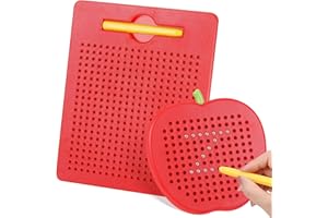 Starvortex Magico Gioco Magnetico, 2Pezzi Tavoletta Magnetica per Disegno con Penna Magnetica, Lavagna Magnetica con Palline d'Acciaio, Giochi Viaggio per Scrivere e Disegnare per Bambini