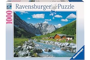 Ravensburger Puzzle 19216 Ravensburger Karwendelgebirge, Austria 1000 Elementów Puzzle Dla Dorosłych (19216) Unikalne Elementy, Technologia Softclick - Klocki Pasują Idealnie