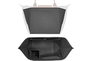HomeGadget Organizer per Borsa Longchamp Taglia M - Organizzatore Le Pliage per Tasca da Donna - Interno per Shopper - Borsetta in feltro per Accessori - Grigio Scuro