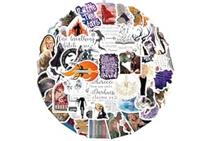 KOWASO 50 Uds. Pegatinas de Throne of glass calcomanías para botella de agua, portátil, equipaje, coche, bicicleta, pegatinas de vinilo impermeables, paquete