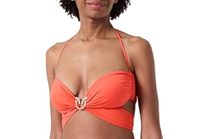 Pinko Top bikini Kobiety Amaryllis Top Bikini Tecno Jersey Z Pierścieniem Ptaki