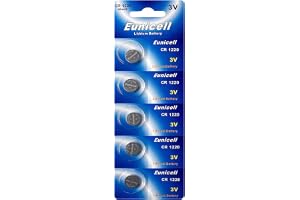 5 x Eunicell CR1220 litium knappcell batterier 3 V