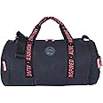 Gear Polyester Inspired Alive Moving 33 L Medium Water Resistant Travel Duffle Bag/Gym Bag/Sports Duffle for Men/Women (Black-Pink), 52 x 25 x 25 Centimeters