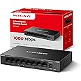 Mercusys MS108GS - Switch Gigabit de 8 Puertos, Caja de Metal Duradero, Conectar y Usar, Ahorro de Energía