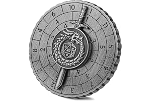 KELLER & WEBER Dados giratorios DND, dados metálicos 7 en 1 Dragon Sword D&D, dados de ruleta de dragón para juego de dados DND, regalos DND con caja de regalo, accesorios de juego de mesa de juego de rol, juego de
