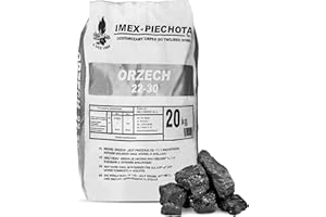 PALIGO Steinkohle grob 25-60mm (20 kg Sack) – Anthrazit-Nusskohle in Premiumqualität – Effiziente Wärme zum Heizen und für Öfen & Heizanlagen – Hoher Heizwert & saubere Verbrennung