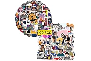 GTOTd Horror Stranger Stickers (100Pcs) Scary Funny Theme House Merch Vinyl Water Bottle Luggage Guitar Skateboard Cute Aesthetic Manga Gifts for Teens