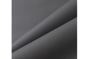 IPEA Tela de Polipiel para Tapizar 140 x 50 CM - Color Gris Oscuro - Made in Italy - Piel Sintética Suave para Muebles, Sofás, Sillas, Hogar, Accesorios, Manualidades - Medio Metro - Cuero Sintético