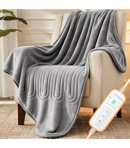 Couverture Chauffante Haut De Gamme, 9 Niveaux De Température Et