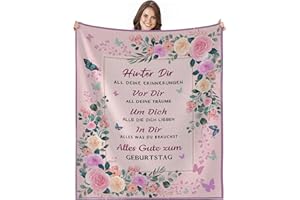 iEvery Geschenke für Frauen Kuscheldecke Geburtstagsgeschenk für Frauen Geburtstagsgeschenk für Beste Freundin Schwester Mama Oma Frauen Geschenk zum Geburtstag Geschenke 130x150 cm