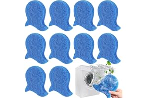 NAVESO Attrape Poils Machine a Laver, 10 pièces Anti Poil Machine à Laver, Boule Anti Poil Machine a Laver, Ramasse Poils Animaux Machine a Laver pour Chien Chats Poils (Bleu)