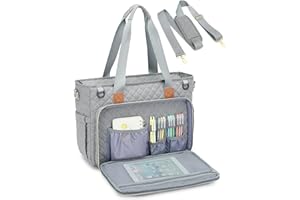 BlesMaller Arbeitstasche Damen Lehrertasche mit 15,6 Zoll Laptopfach große Lehrer Tragetasche für Arbeit, Schule, Büro, Business