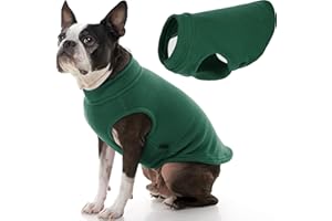 Gooby Stretch Fleece Dog Jumper - Forest Green Size XXL - Warm Fleece Jumper - Winter Clothes for Small Dogs Boys - Dog Jumper for Small Dogs to Large Dogs