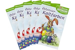 Heitmann Eierfarben 60075AMZ - Ostereier Kaltfarben, 5er Set