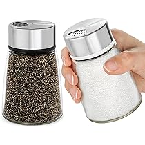 Lot 20 Mini Salières En Verre 15 Ml – Shakers à Sel & Poivre – Salières Épices Inox