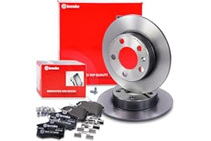 BREMBO Coated Disc Line Bremsenset Hinterachse inkl. Bremsscheiben Hinten Ø 230 mm Voll und Bremsbeläge Hinten