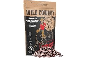 ‎BLANK ROAST Blank Roast - Wild Cowboy Espresso - Espressobohnen 500g - mit Hickoryholz geröstet - Arabica & Edel Robusta - Blend aus Brasilien & Uganda - mit schokoladigen Nuancen - säurearm