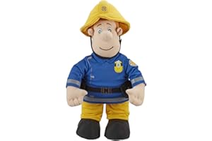 CHARACTER OPTIONS FIREMAN SAM TALKING PLUSH 12 inch soft toy with Fireman Sam phrases, theme tune and sound effects