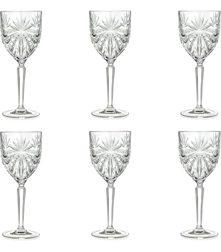 6 Verres à Vin RCR Crystal – Modèle Orchestre – 290 Ml – Fabriqué En Italie
