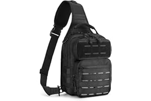 HUNTVP Mochila Militar Mochila Bandolera Hombre Tactica Sling Bag Cruzada Hombre Bolso de Pecho Bolsa para Pescar Caza Correr Senderismo Ciclismo