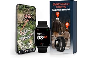 PAJ GPS PAJ Smartwatch 4G per Bambini e Anziani – GPS in Tempo Reale, Allarme SOS, Fotocamera, Messaggi Vocali, Impermeabile, Facile da Usare, Sicurezza e Protezione, Adatto a Persone con Demenza
