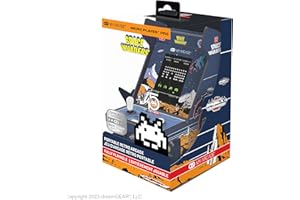 My Arcade Space Invaders Mini Arcade Machine - Micro Player Pro Table Top Arcade Machine, Portable Handheld Game, Retro Gaming Console, Mini Retro Games Machines for Kids & Adults