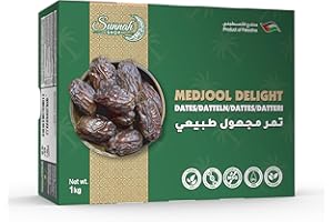 ‎SUNNAH SHOP Sunnah Shop® Jumbo Medjool Datteln aus Palästina 1Kg Medjoul Datteln Delight | Königsdatteln frischer Ernte | Einzigartiger Karamell Geschmack | 100% Natürlich OHNE Zusatzstoffe