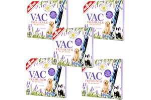 UTIZ Lot de 5 paquets de 30 désodorisants pour aspirateur Lavande - Parfum puissant - Pour tous les aspirateurs à main sans sac et sans sac - 5 x 6