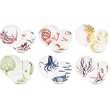 Excelsa Flora & Fauna Servizio Piatti 18 Pezzi, Ceramica, Multicolore