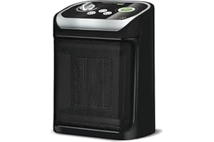 Rowenta Mini Excel Eco Safe - Calefactor bajo consumo cerámico de rápido calentamiento, potencia regulable de 1.000 W o 2.000 W, termostato, función Eco, calefactor silencioso solo 50 dBA, SO9266