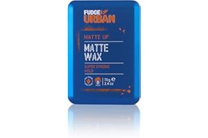 Fudge Urban Matte Wax, Firm Hold All Day Styling, Non-Sticky & Invisible Texture, Hair Wax for Men, 70g