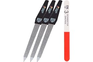 3 Swords Germany - Sapphire Metal Nail File 3 Pieces with 1 Piece 3-Way Nail Buffer – Nail Care for You Made in Germany