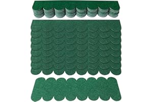 OWDFF Dachschindeln für Vogelhaus Dachpappe für Vogelhaus Mini Dachschindeln 32pcs Dachpappe Selbstklebend für Nistkasten Hasenstall Insektenhotel (Grün)