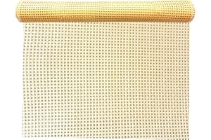 ALLINKIT 40 x 100cm Quadratisch Wiener Geflecht,Wiener Geflecht Meterware,Cane Webbing Rattan Roll,Wiener Geflecht Flechtmatten for Rattan Craftsmen,Kunststoff Rattan Geflecht für DIY Möbeldekoration