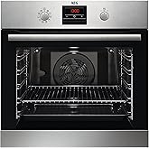 AEG BPS33102ZM Einbau-Backofen / Pyrolyse Selbstreinigung / Serie 6000 mit Ringheißluft: gleichmäßige Garergebnisse auf 3 Ebe