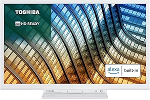 [Amazon Exclusive] Toshiba 24WK3C64DB 24-Inch 720P Smart TV White