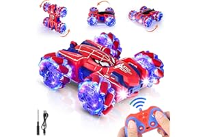 AISAMLIN Spider Remote Control Car, Rechargeable Double Sided 360° Rotation 4WD Boys Toy Cars,2.4Ghz Off-Road Indoor Outdoor Remote Control Stunt Cars for Boys Kids Age 3-12 Birthday