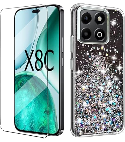 EASSGU Custodia per HONOR X8b (6.7 Inches), Cover Silicone TPU Colore Sfumato Trasparente, Custodia per Telefono Antiurto e Antigraffio - Rosa Viola