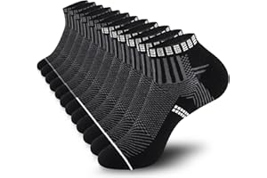 Stoeury Męskie Skarpetki do Kostek, Niskie Skarpetki dla Mężczyzn i Kobiet, Oddychające Skarpetki Bawełniane, Idealne do Biegania, Sportu, Spacerów, Siłowni i Na Codzień - 6 Par