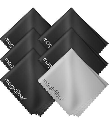 SPUDZ Ultra Variety Pack Cinco Toallas De Microfibra De 6 X 6 Pulgadas Con Bolsas De Neopreno Panos De Limpieza De Microfibra Premium Para