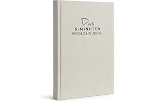 URBESTSELF Diario di successo di 6 minuti, agenda giornaliera per una maggiore motivazione, auto-riflessione e successo, A5, pianificatore non datato, per focalizzare e raggiungere obiettivi
