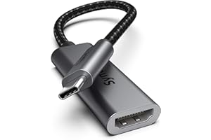 Syntech Thunderbolt 3, cavo adattatore da USB C a HDMI, compatibile con MacBook Pro, MacBook Air, iPad Pro, Samsung Galaxy S10, S9, Dell XPS 13, 15 e altri
