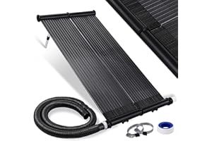 KESSER® Solarkollektor Poolheizung Warmwasser Heizung Solarheizung für Pools Schwimmbad l Beliebig erweiterbar l UV-beständiger Kunststoff (108 x 73 cm)