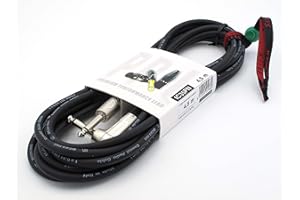 X-LEAD IC35PN045BK Serie PLATINUM, cable de instrumentos profesional de calidad para guitarra/bajo/teclados - Jack/Jack - conectores NEUTRIK originales - (4,5 m, negro) - MADE IN ITALY by INCO