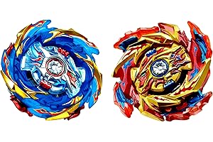 Elrozo 2er Set B-174-01 vs B-174-02 Ink 2 Launcher Evo Hyperion Burn Flamebringer vs Evo Helios Blazebringer Volcano Kreisel für Burst Evolution Rise Surge Arena