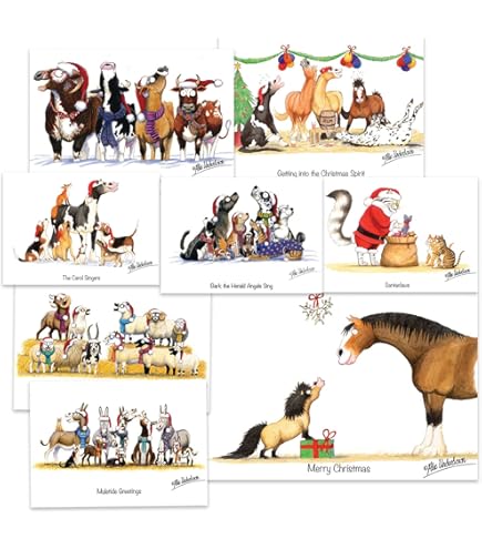 Doodlecards Pack Of 10 Christas Cards And Envelopes Winter Snow Scenes - View #14