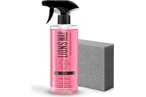 LionsWay: Abrillantador de Neumáticos Coche. 3-1 Profesional: Renueva, Hidrata y Abrillanta. Potente, Eficaz, Duradero y Aromatizado. Renovador y Restaurador de Plásticos y Gomas. (500ml + Aplicador)