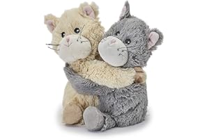 Warmies Warm Hugs - Peluche (22,8 cm, aroma a lavanda francesa), diseño de gatitos