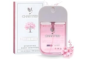 Chanted Mini Hydrating Hand Sanitiser Spray | Travel size 30ml (Cherry Blossom)