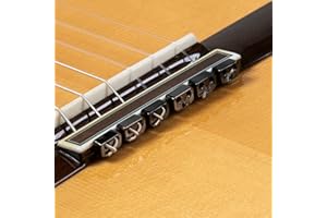 ALBA GUITAR BEADS Retenedores de metal negro para guitarra acústica eléctrica clasica flamenca ukulele negros